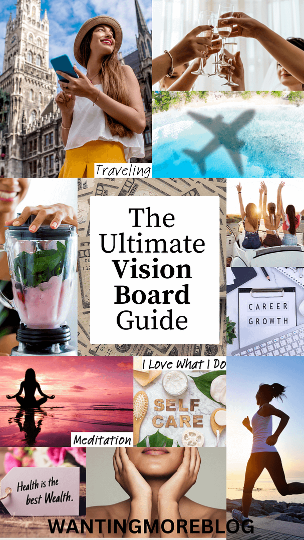 Vision Board Ideas and Vision Board Template